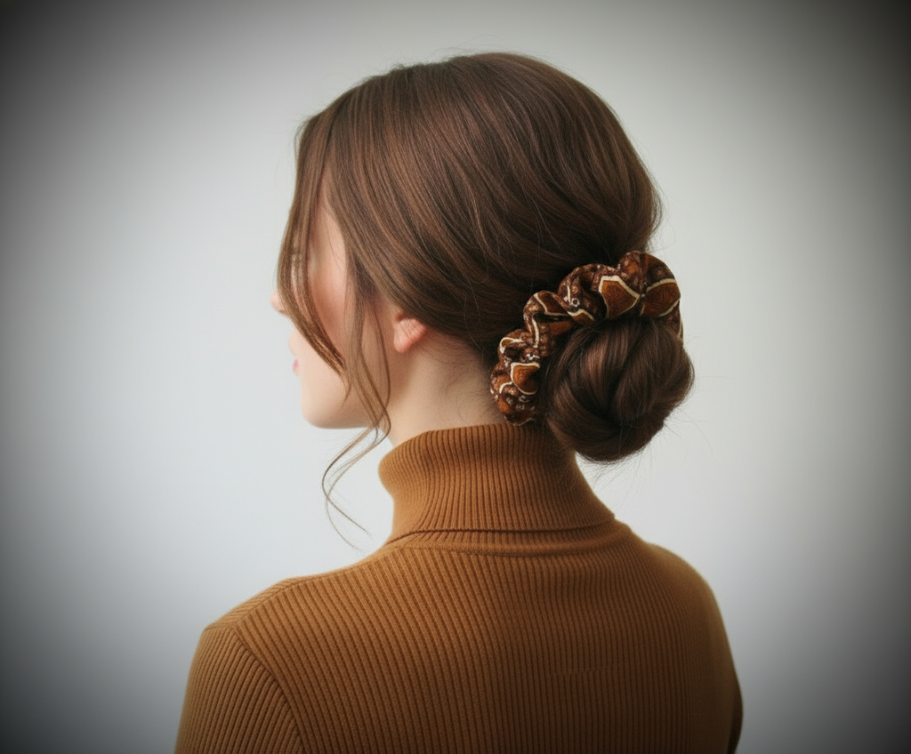 Coletero con estampado marrón, estilo africano