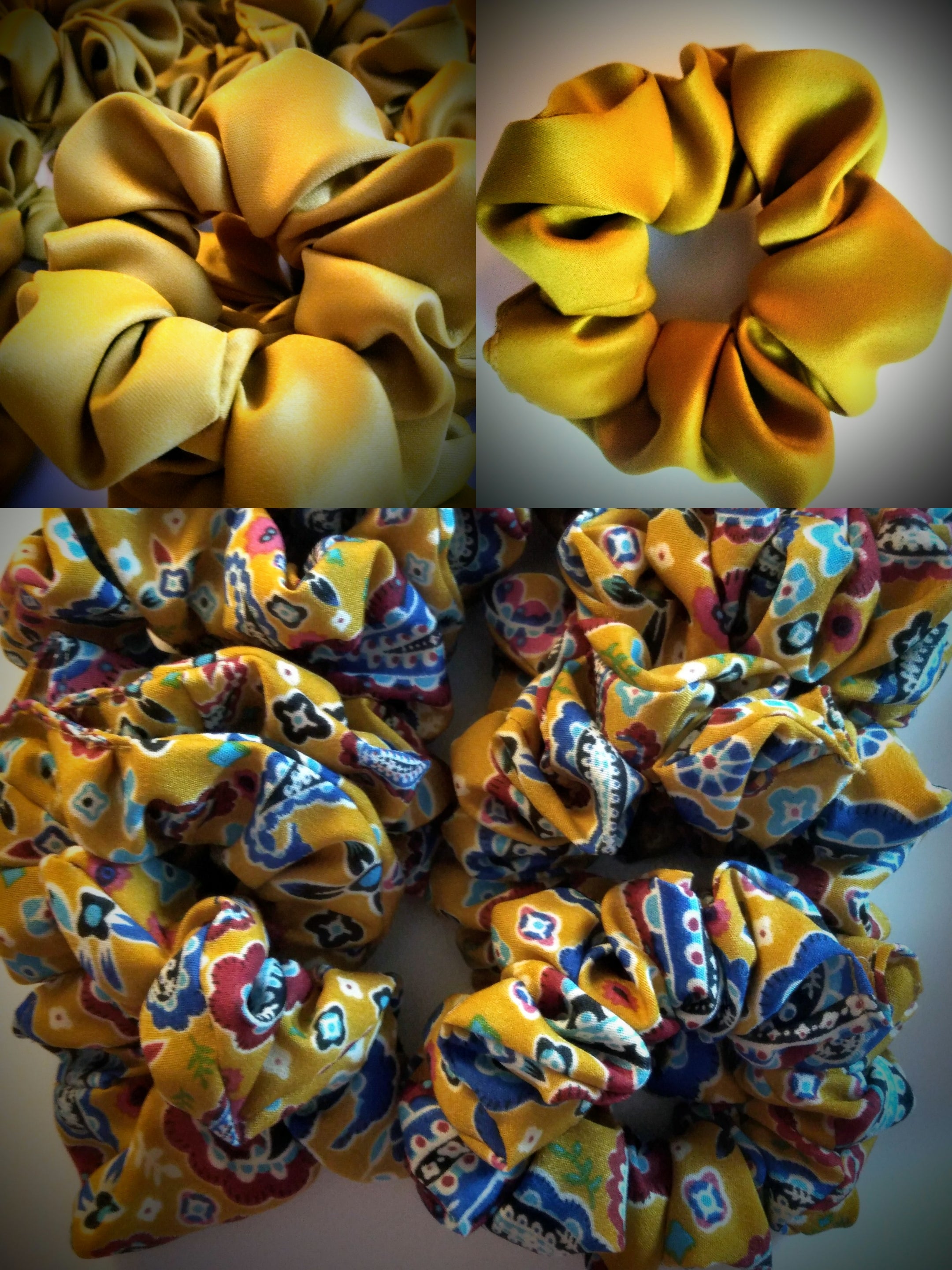Scrunchie Currygelb