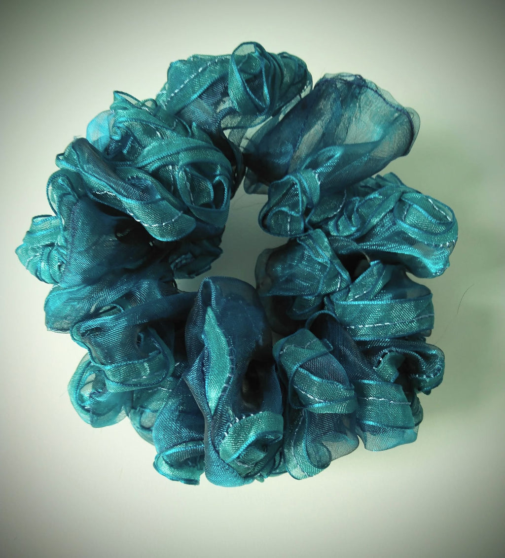 Scrunchie, Organza Türkis