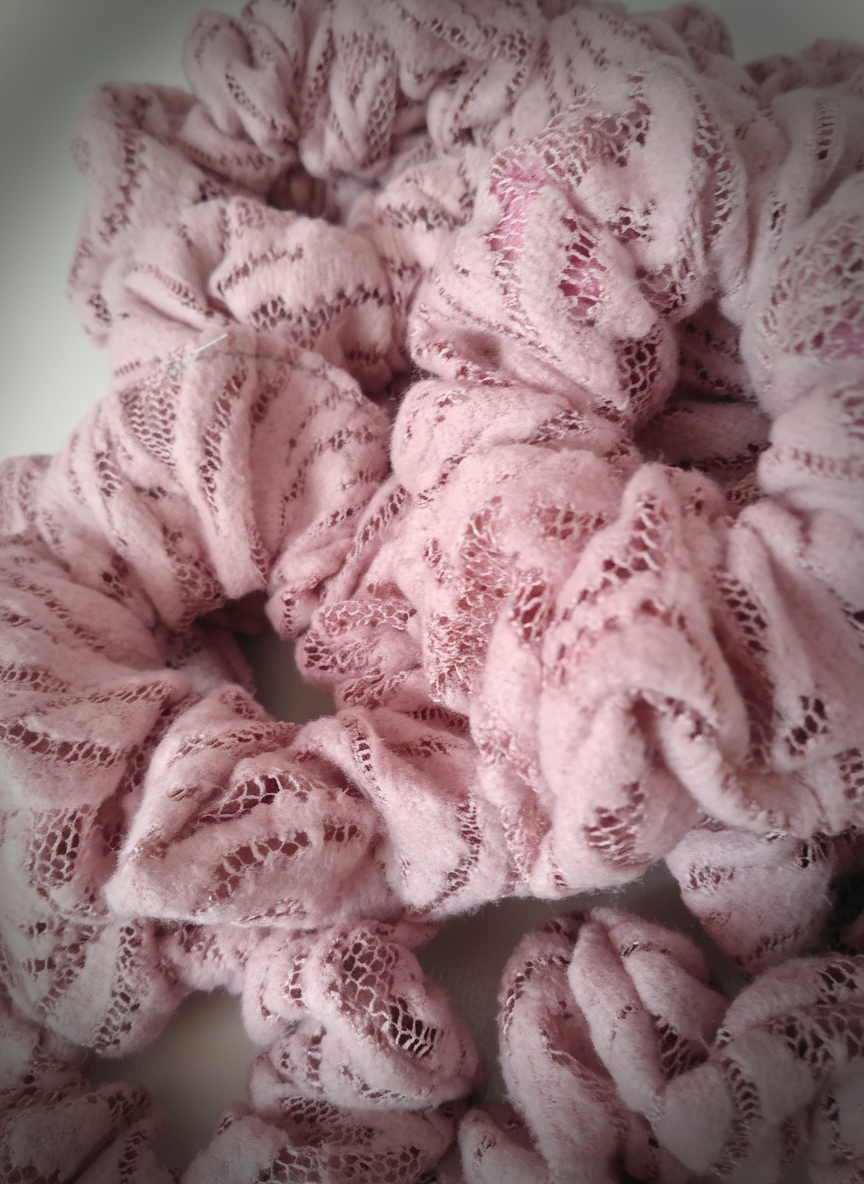 Scrunchie Rosa Spitze