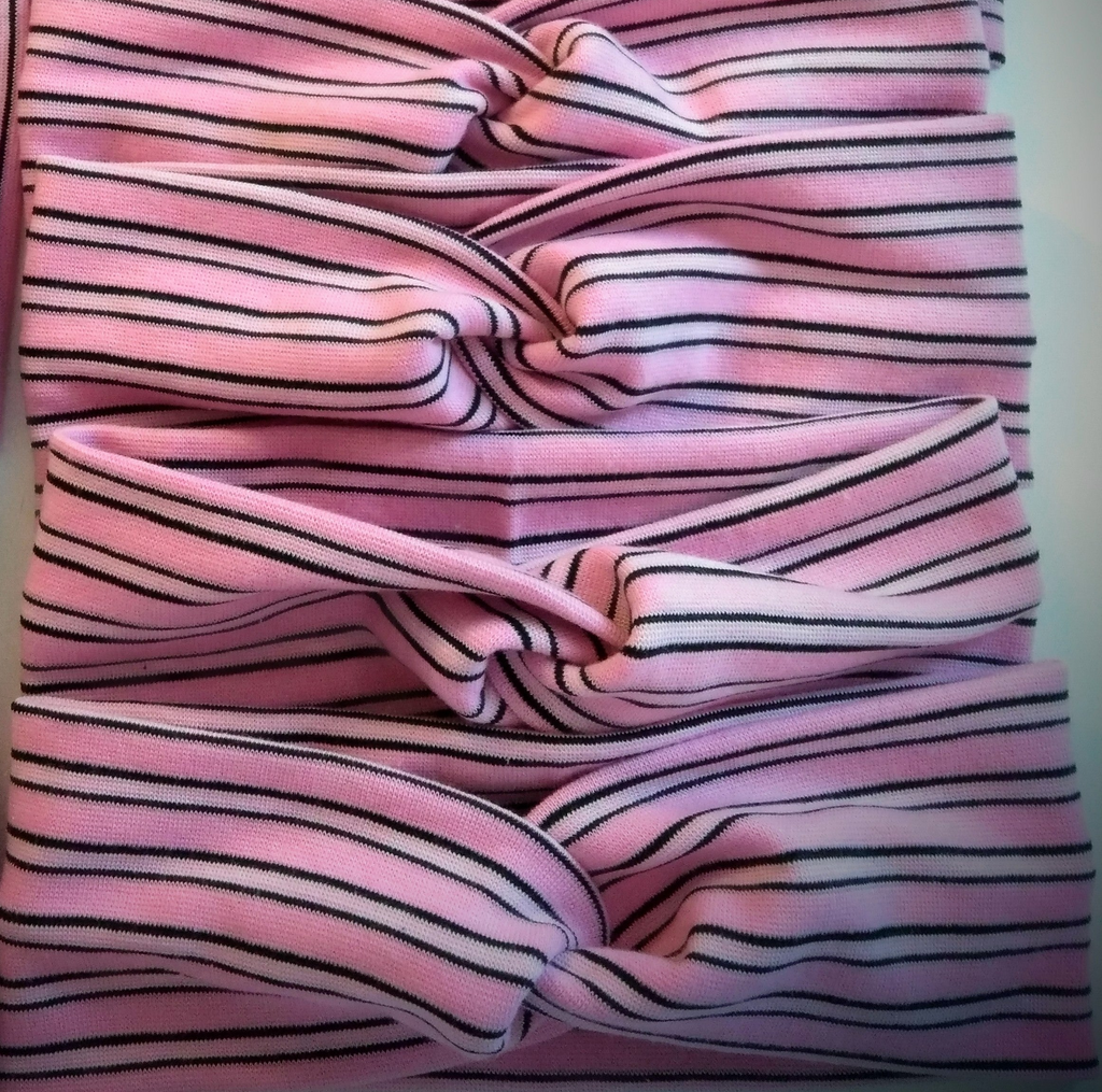 Haarband Rosa Baumwoll-Jersey