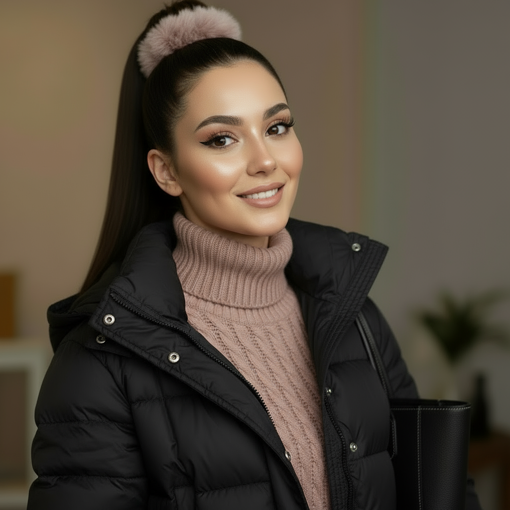 Scrunchie Rosa Kunstfell