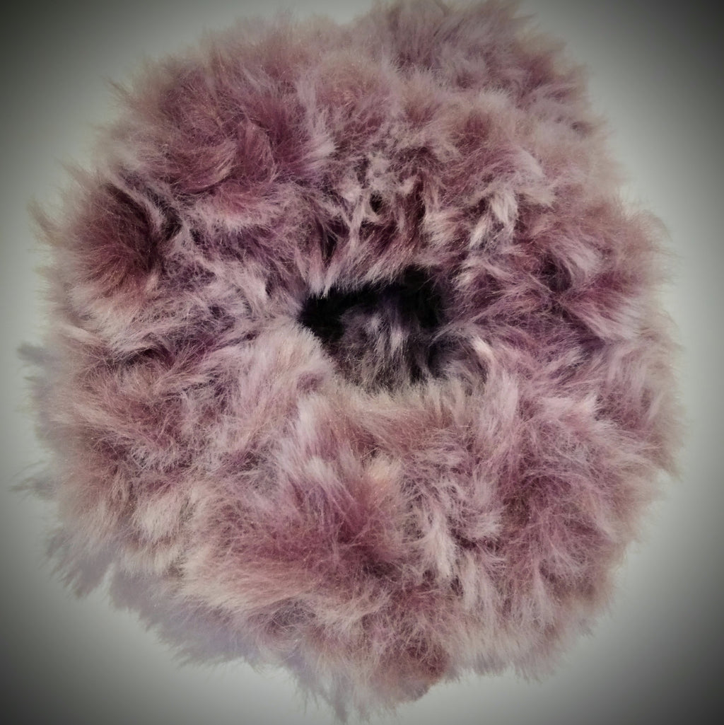 Scrunchie Rosa Kunstfell