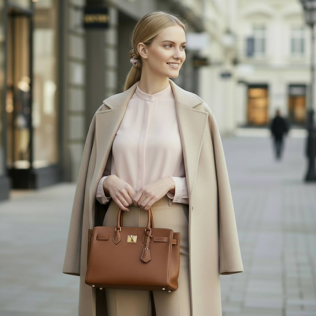 Scrunchie Rosa gemustert, Satin