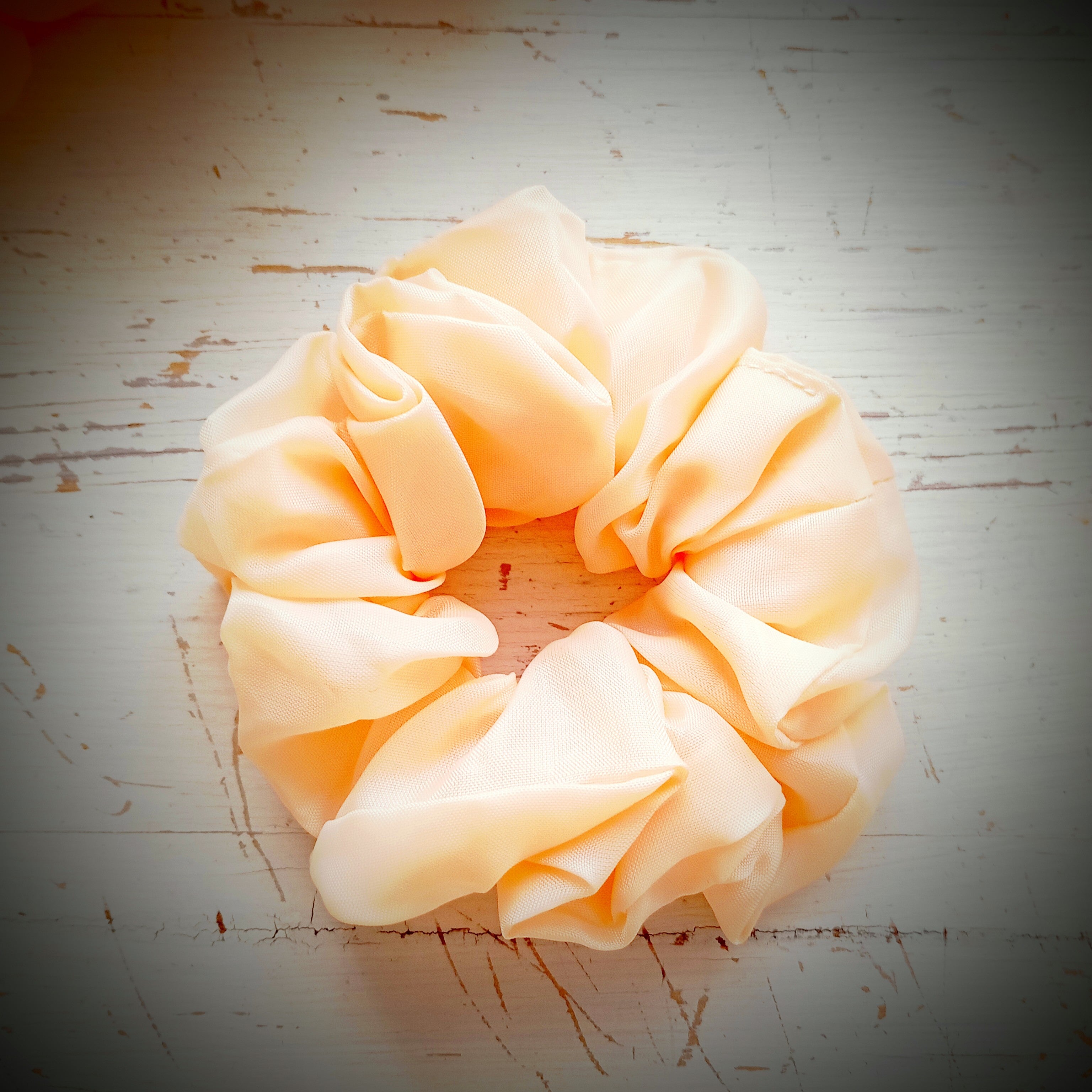 Scrunchie Apricot, Microfaser-Stoff