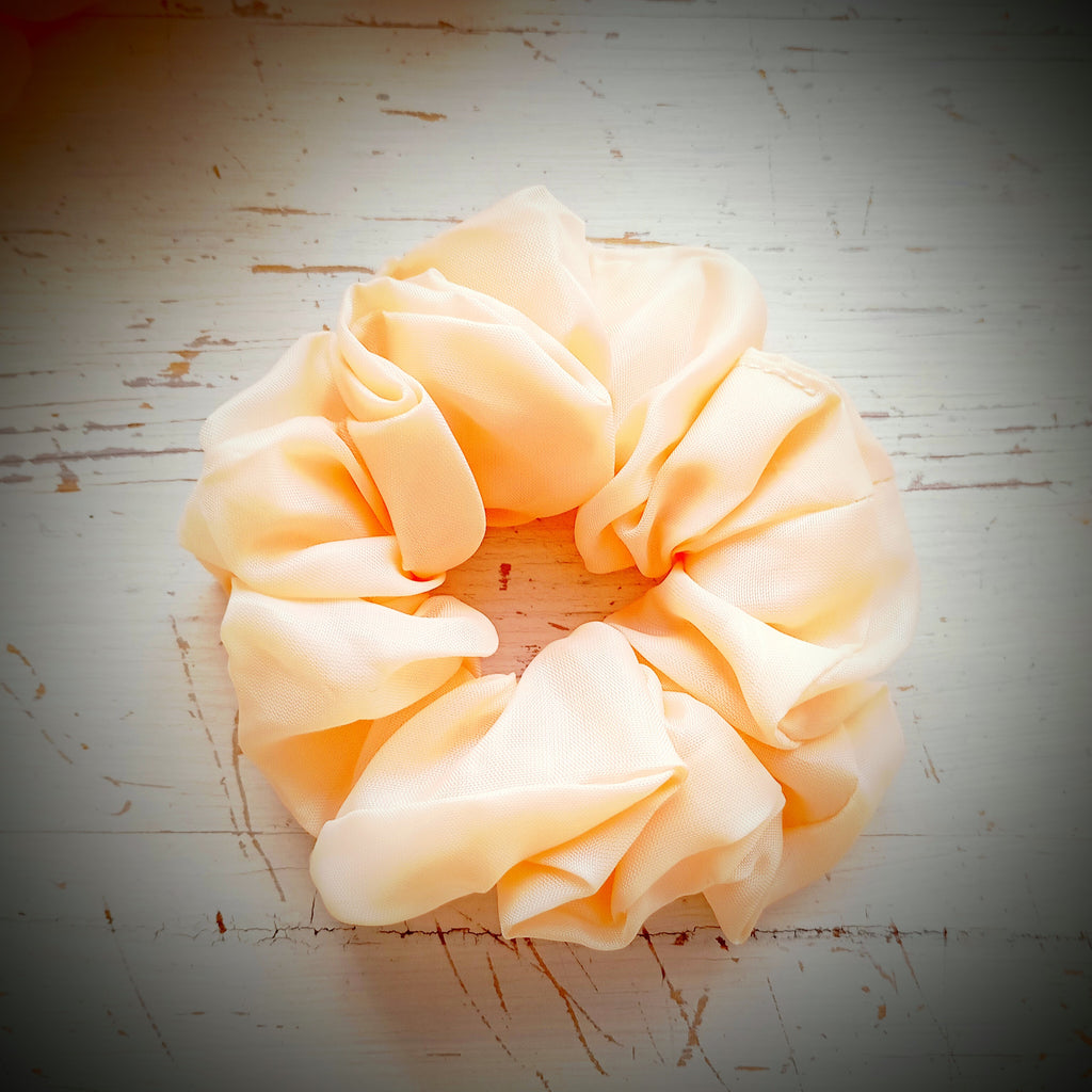 Scrunchie Apricot, Microfaser-Stoff