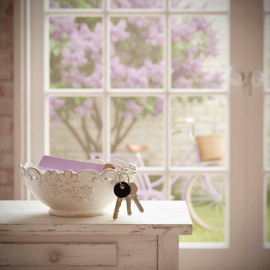 Schlüsselband Flieder