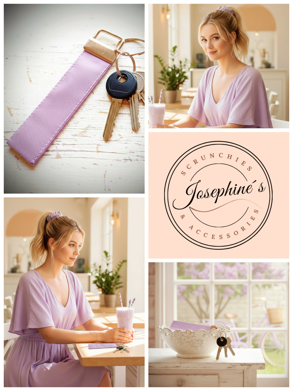 Schlüsselband Flieder